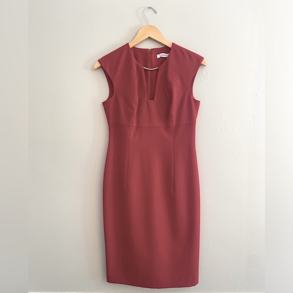 Calvin Klein Burgundy Dress